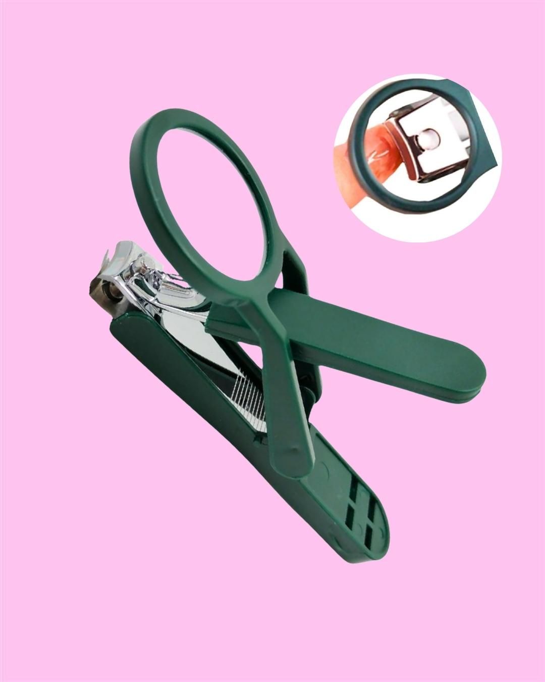 Nail Clipper with Magnifying Glass